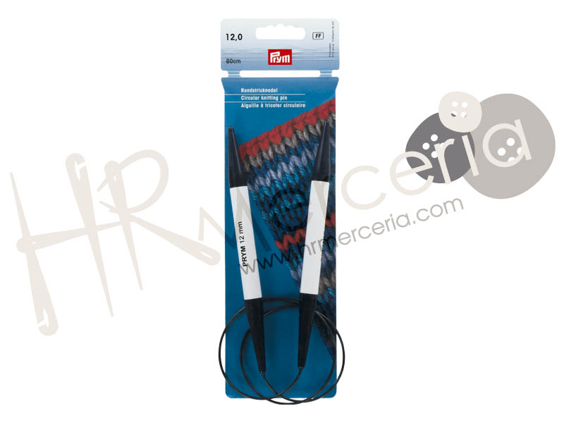 Aguja circular 80cm Nº12 211314 Prym