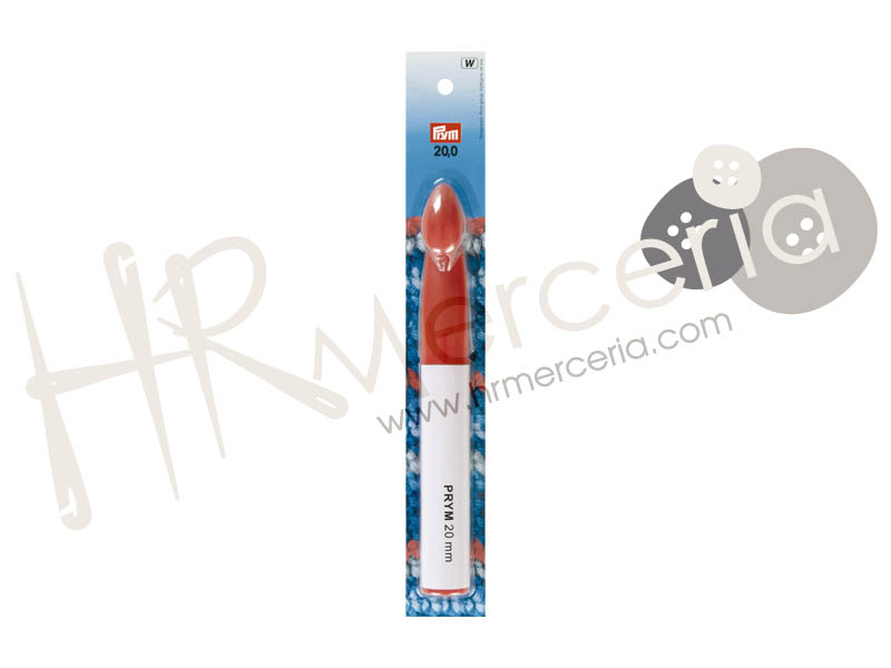 Aguja ganchillo plastico gris Nº20 218507 Prym