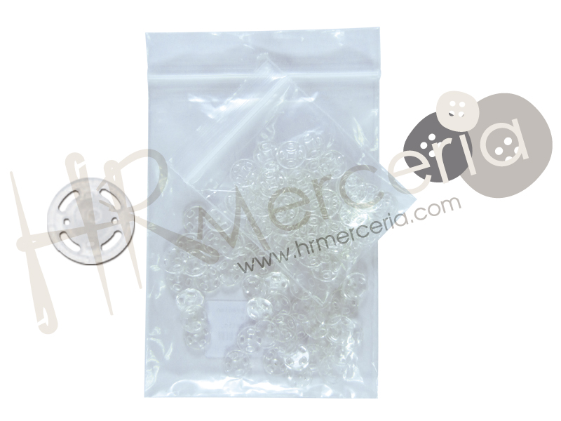 Broche presión nylon invisible 3044 pack 50 pz.