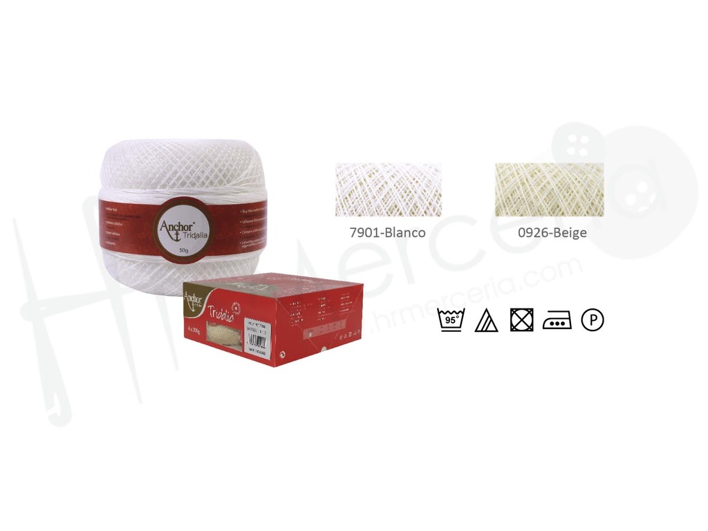 Tridalia 50 gramos pack 4 ovillos Nº 5