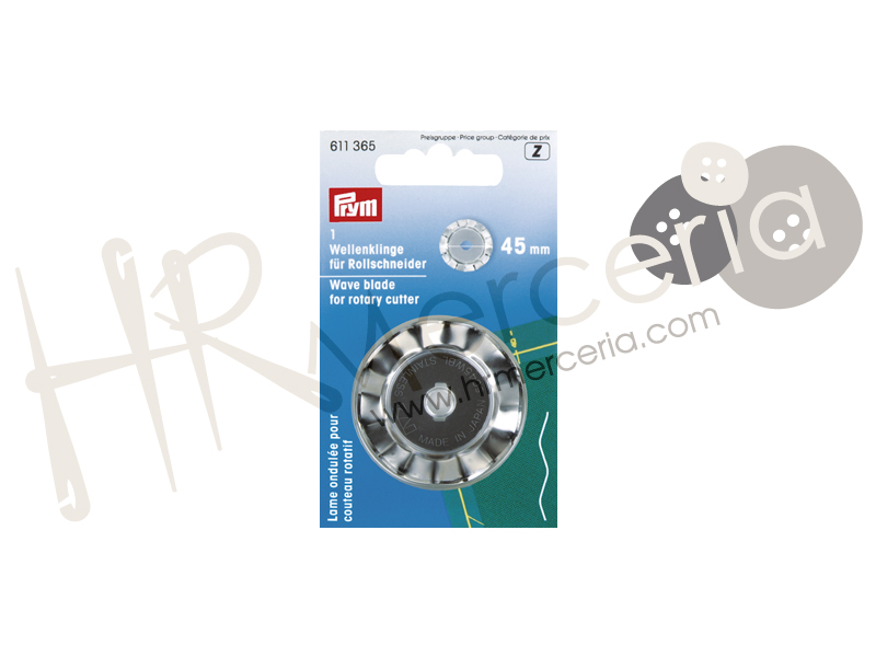 Recambio cuchilla de corte ondulada 45 Prym