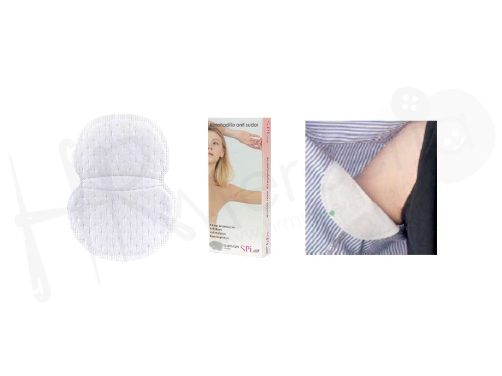 Sobaquera desechable absorvente Pack 12 ud.