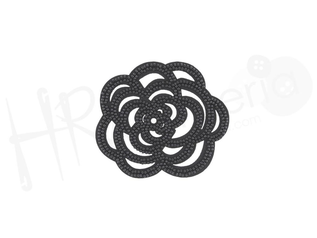 Aplicacion fantasia flor perlas 178017