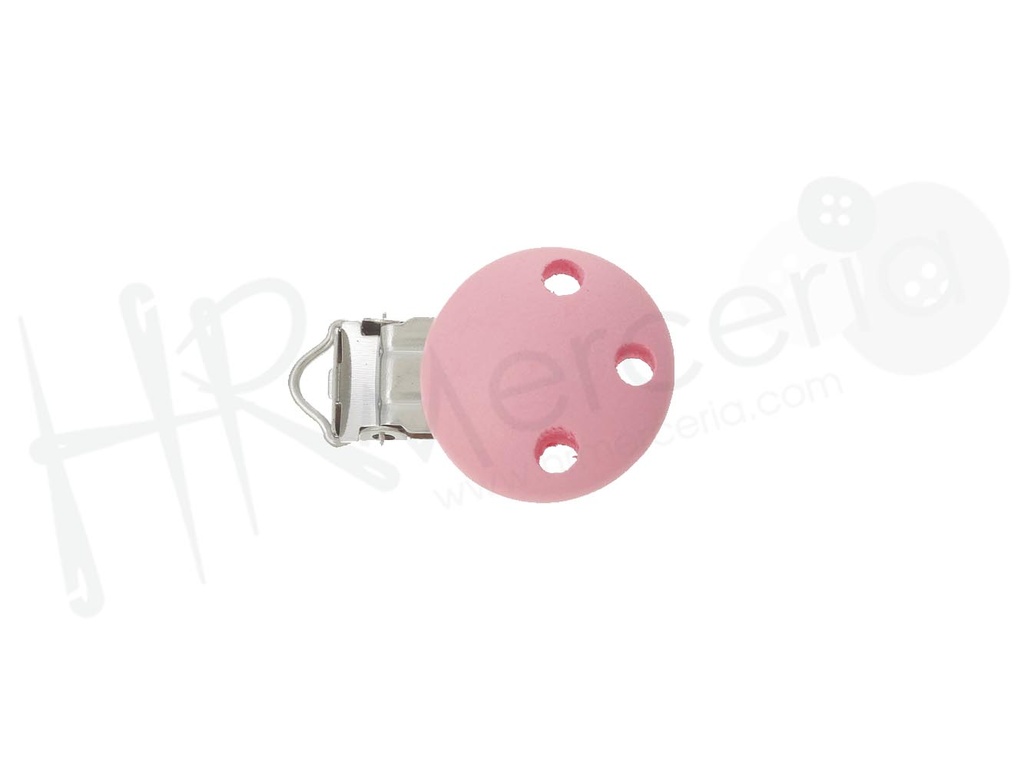 Pinza chupetero madera rosa 5 pz.