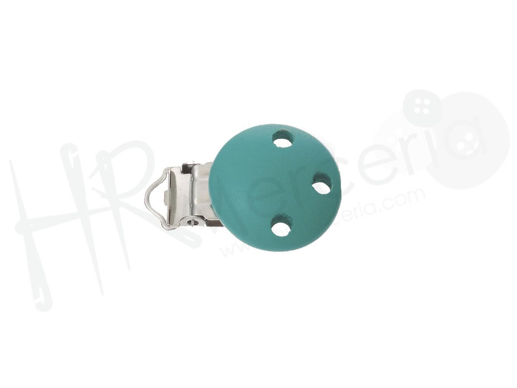 Pinza chupetero madera verde 5 pz.
