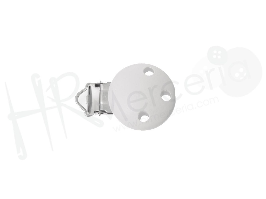 Pinza chupetero madera blanco 5 pz.