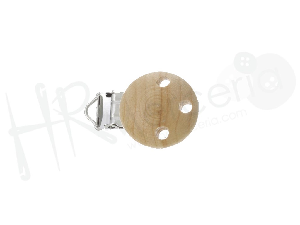 Pinza chupetero madera natural 5 pz.
