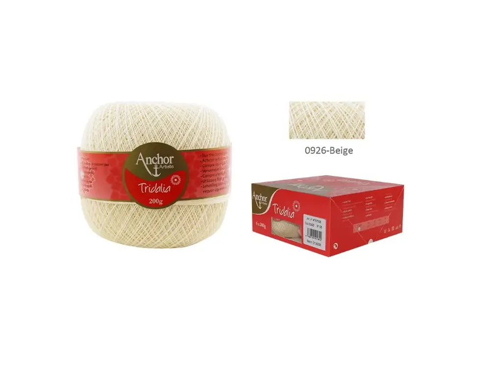 Ovillo Tridalia 200 grs pack 4 ovillos Nº 6,5