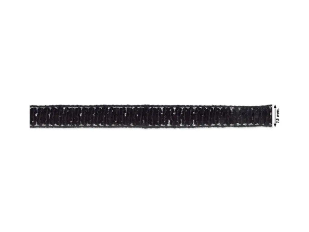 Cinta lentejuela 3 lineas ancho 15 pack 20 m. Negro