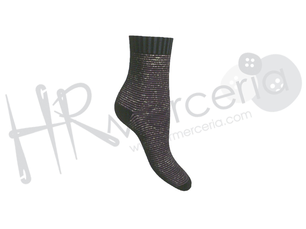 Calcetín fantasia lurex sra Dots Scopri
