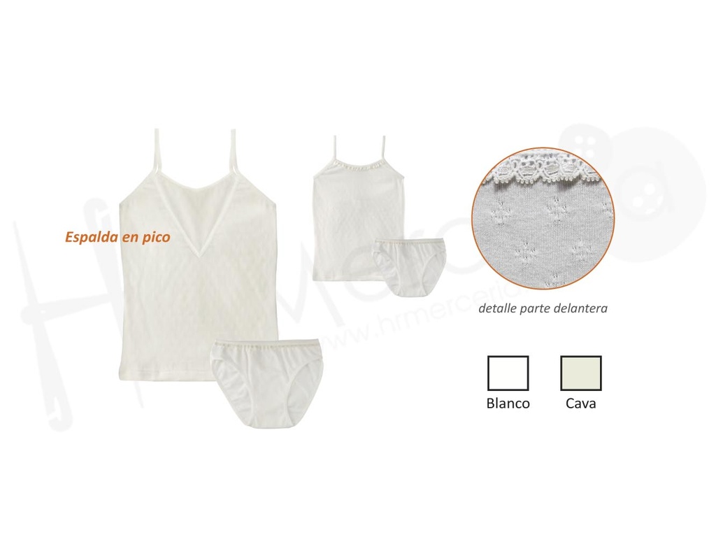 Conjunto comunion algodon niña Diacar D0011.105