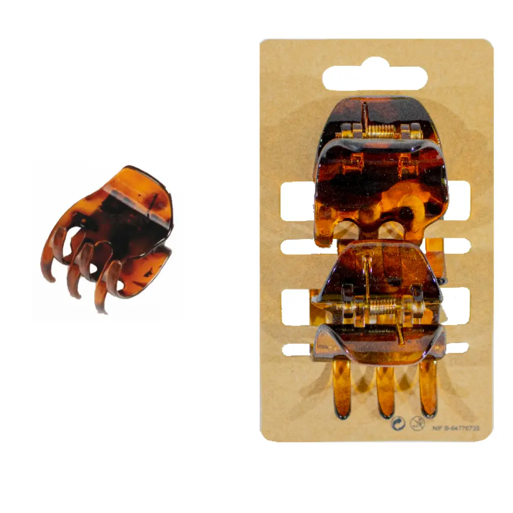 Pinza clasica pulpo mediana 3.5 cm. Pack 6 blister 2 ud