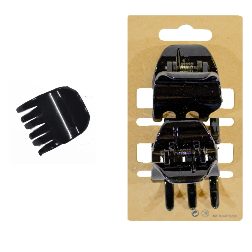 Pinza clasica pulpo mediana 3.5 cm. Pack 6 blister 2 ud