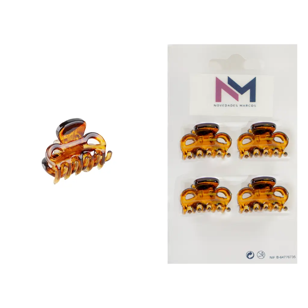 Pinza clasica 2.5 cm Concha Pack 12 ud