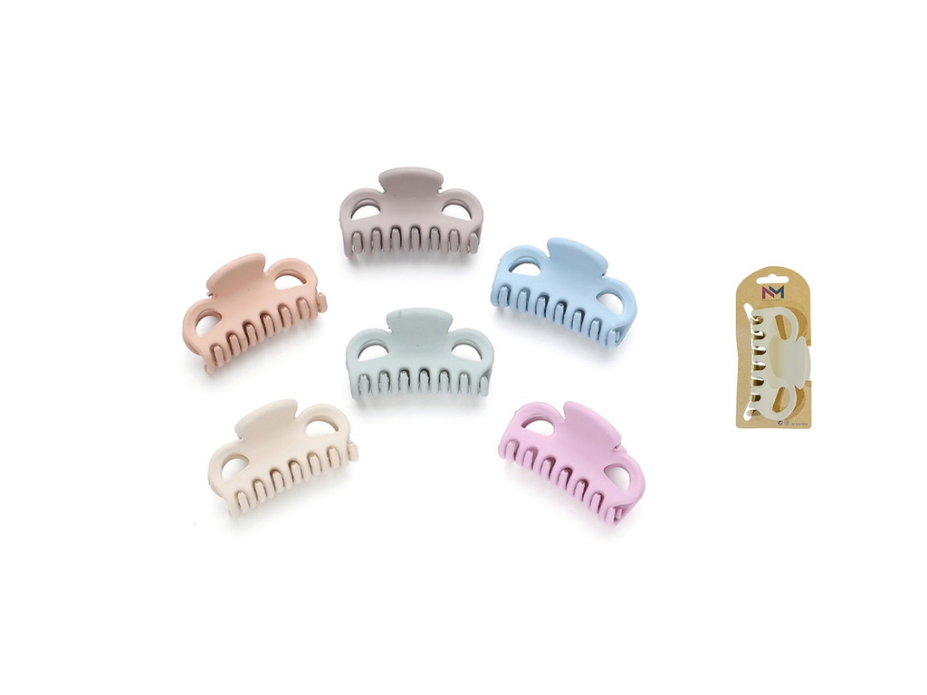 Pinza clasica 4.5 cm. Nature claro. Pack 6 blister 2 ud