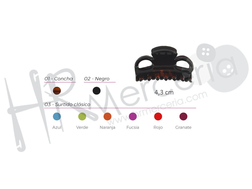 Pinza araña pequeña 80011 pack 24 pz.