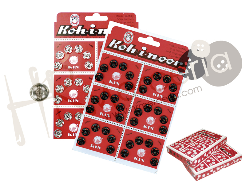 Broche presión caja roja Koh-i-noor Nº 1/2