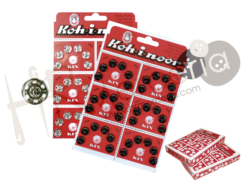 Broche presión caja roja Koh-i-noor Nº 02