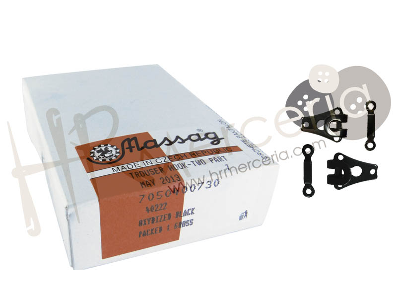 Corchete hierro pantalon falda 144 pz.