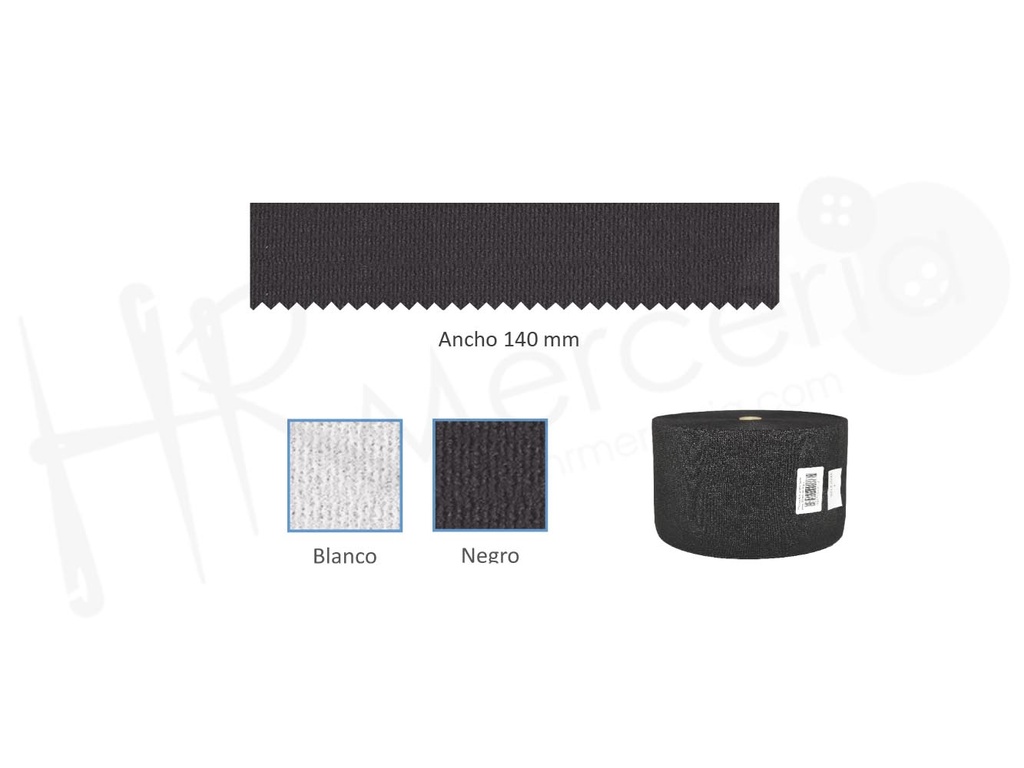 Elastico 2140 duro ancho 140MM pieza 25M