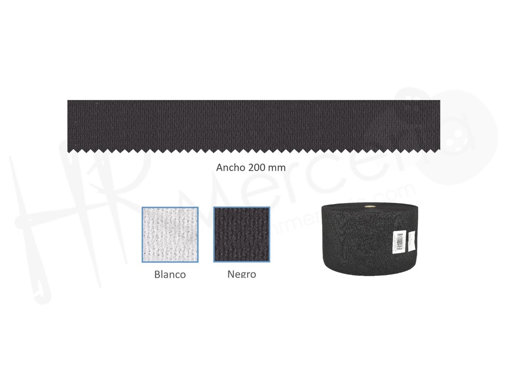 Elastico 2200 duro ancho 200MM pieza 25M