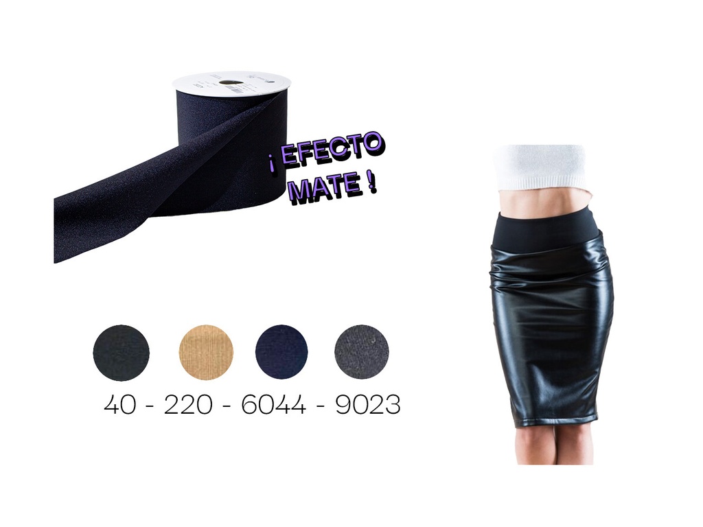Cinta bielastica Formentera lycra mate 100mm pza 10mts
