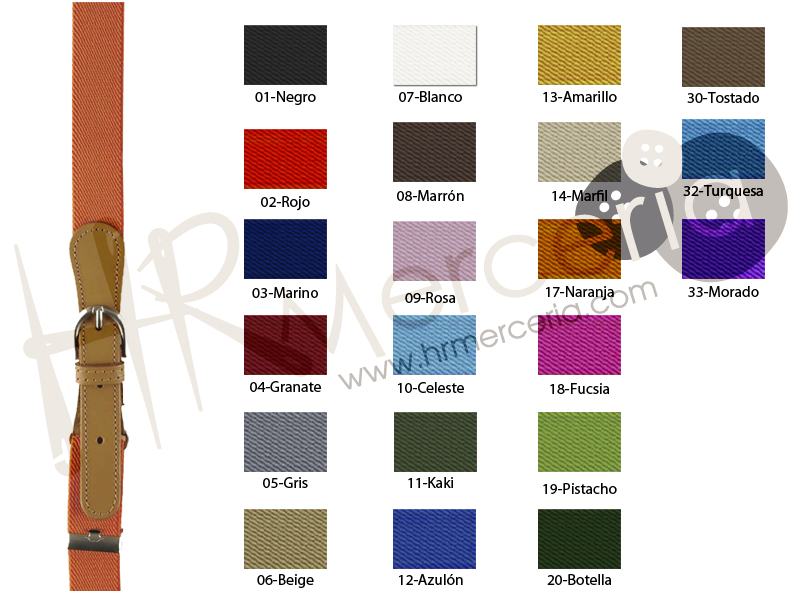 Cinturon infantil liso 184