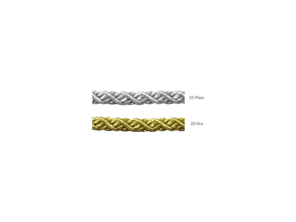 Cordon metal rizado 4 mallas 446/4