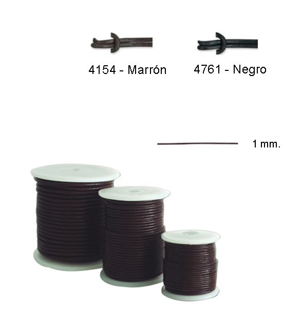Cordon 460420 cuero 1 mm pack 20 m