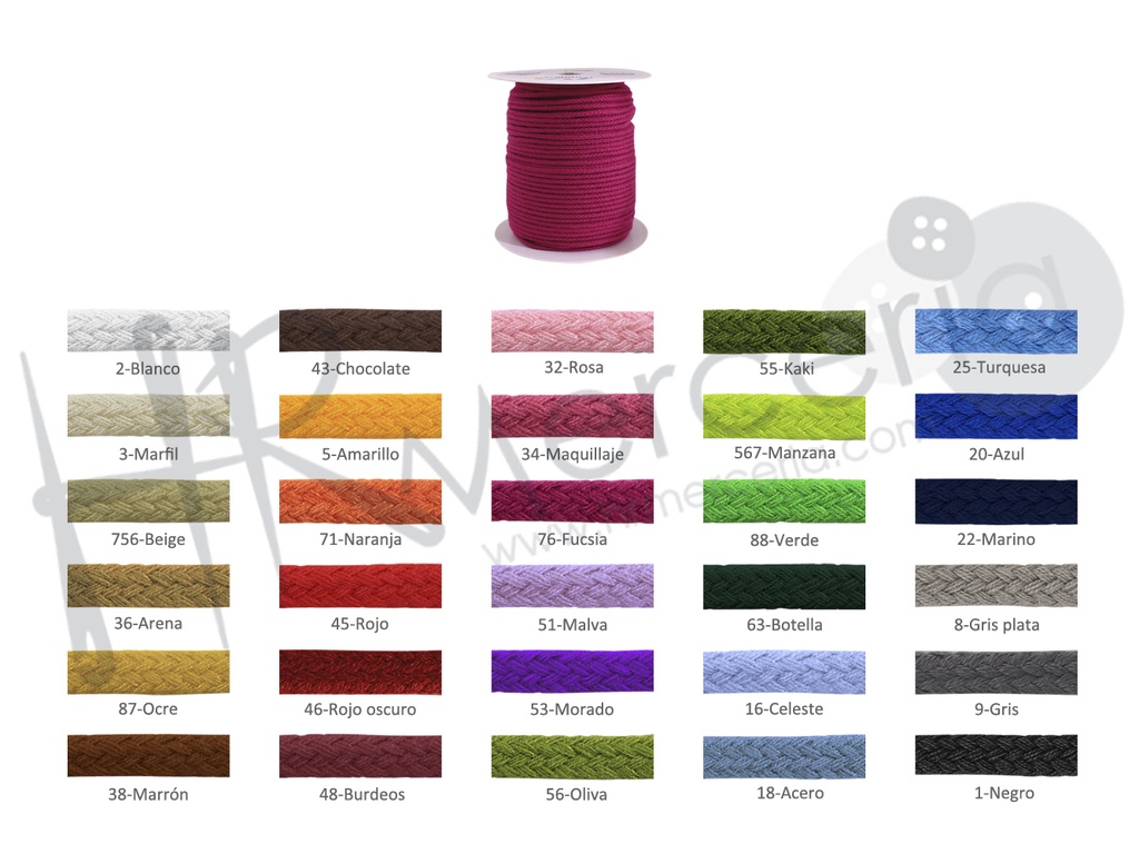 Cordon 100% acrilico P215 Pack 100 m