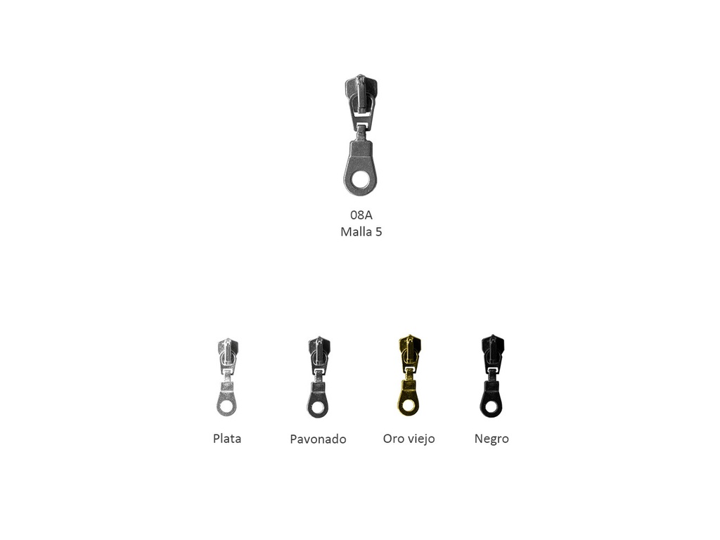 Cursor con tirador espiral auto nylon malla 5