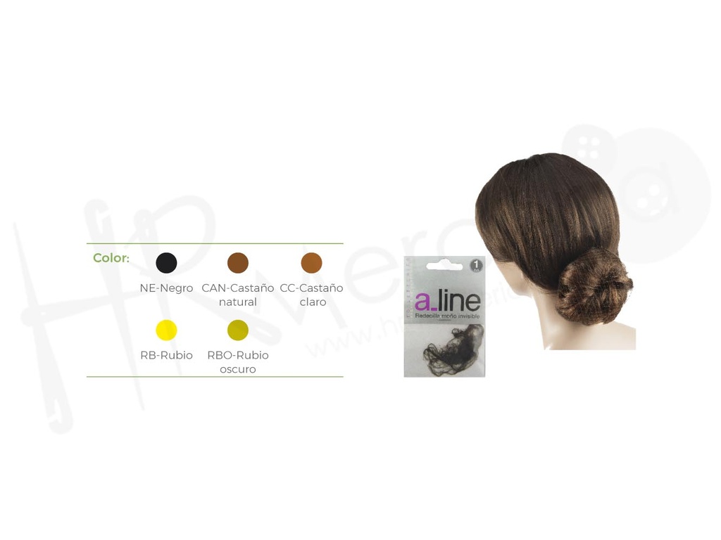 R Redecilla nylon moño invisible pack 12 blister de 2pz