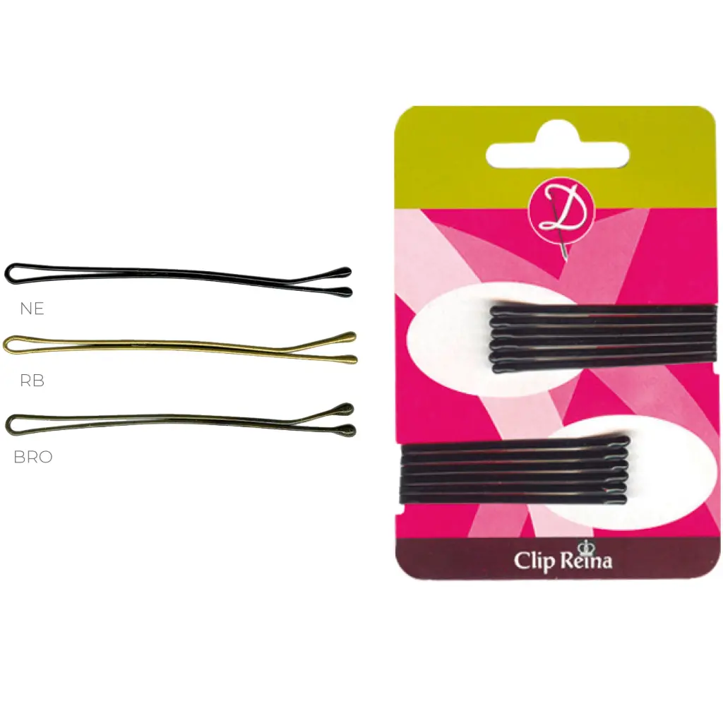 Clip 523 con bolita pack 12 horquillas