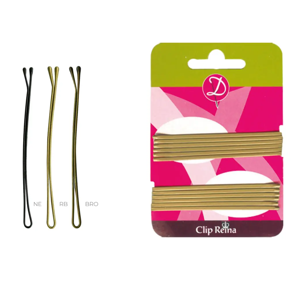 Clip 524 con bolita pack 12 horquillas