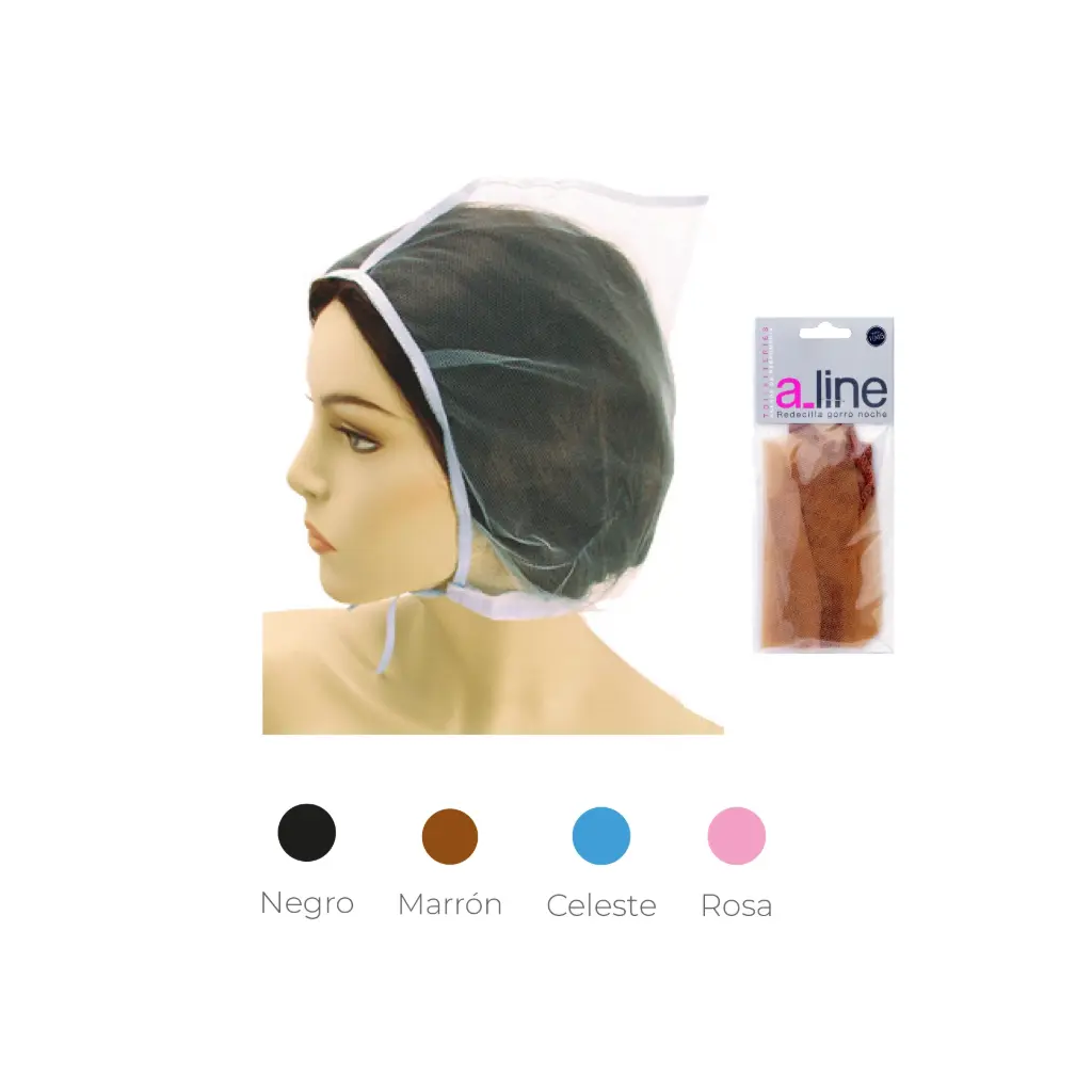 Redecilla gorro tul nylon con cintas ajustables