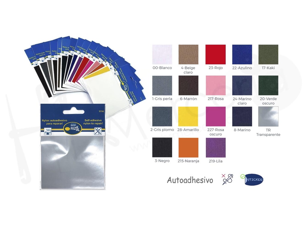Tejido autoadhesivo nylon 10 x 20 cm 1114