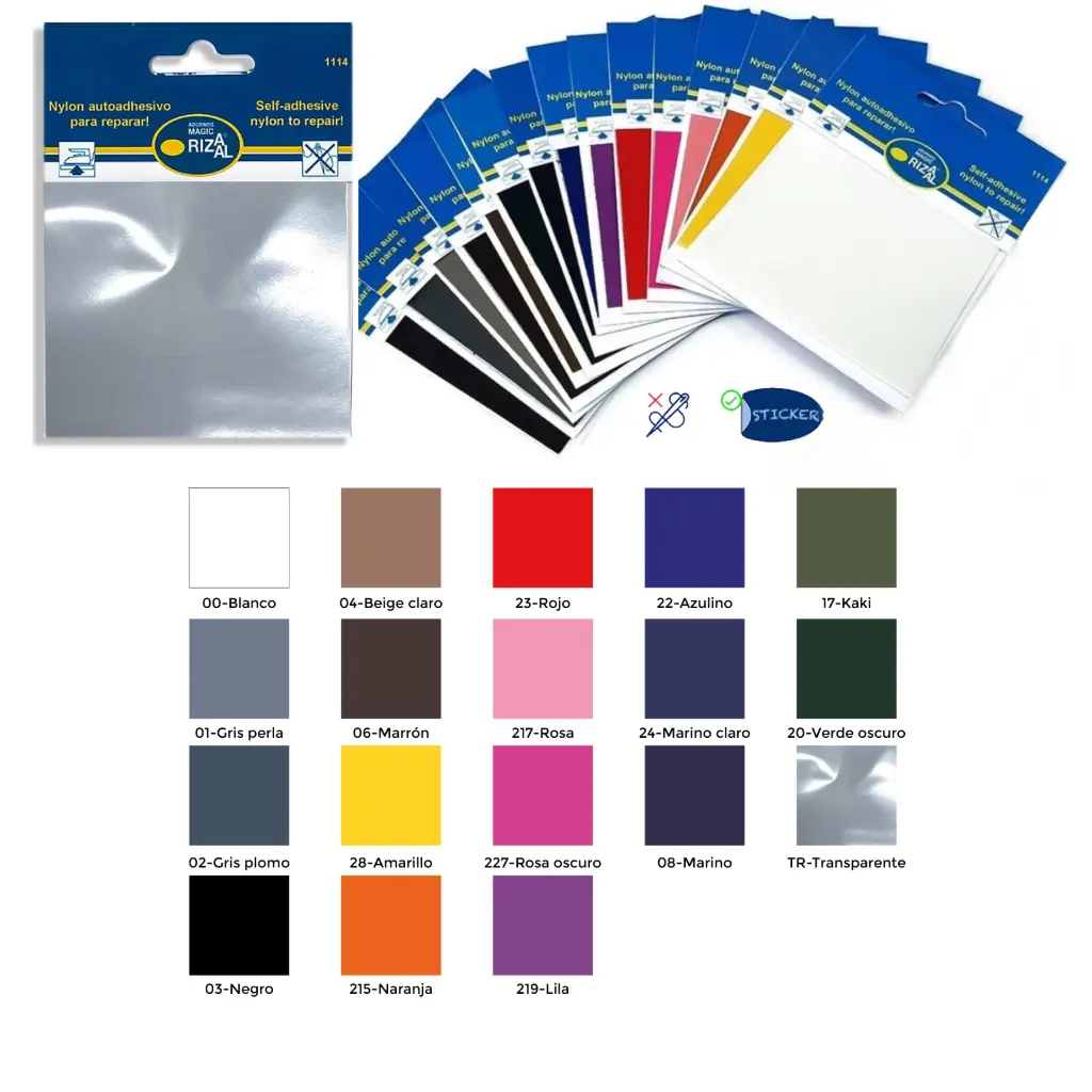 Tejido autoadhesivo nylon 10 x 20 cm 1114