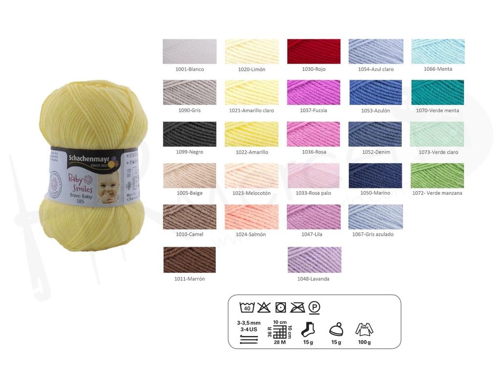Lana 9801212 Bravo Baby 10 pzs de 50 grm