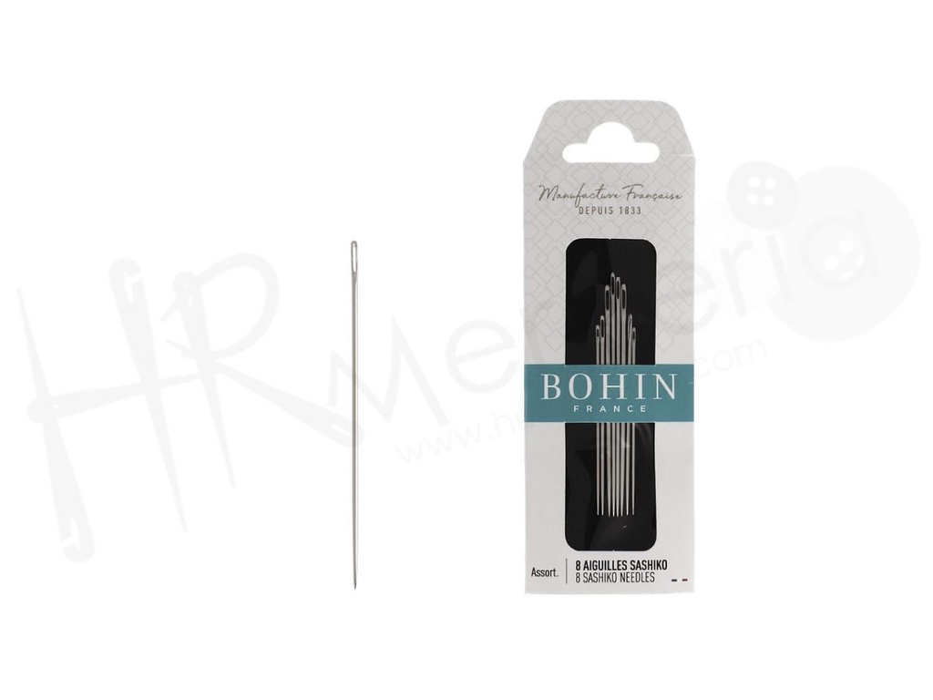 Aguja para tecnica Sashiko Bohin 8 pz