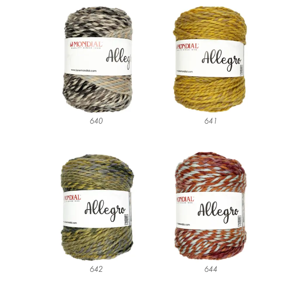 Lana Allegro Mondial pack 6 madejas 200 grms