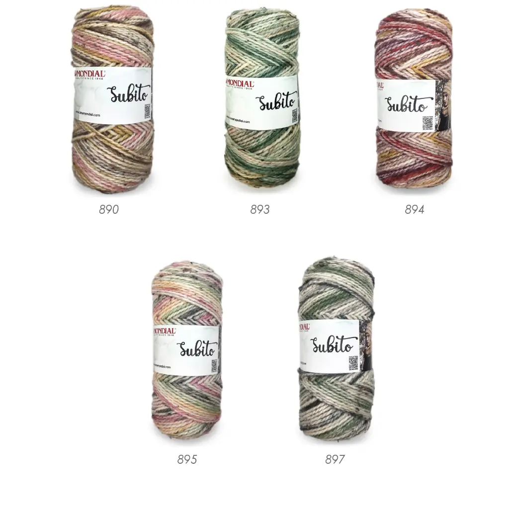 Lana Subito Mondial pack 4 madejas 250 grms