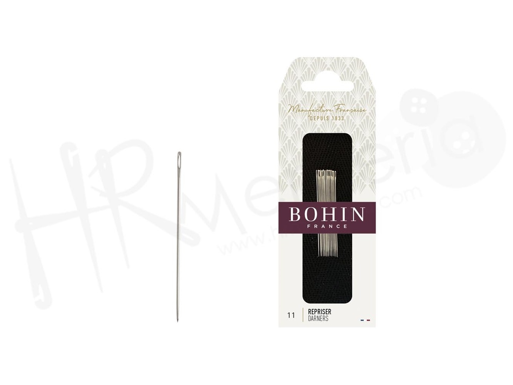 Aguja A21F Zurcir cortas o short darners Nº11 Bohin 15 pz