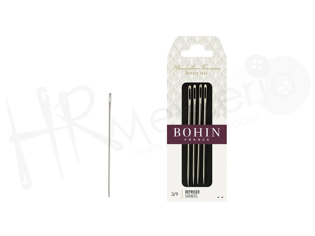 Aguja A21F Zurcir cortas o short darners Nº3/9 Bohin 10 pz