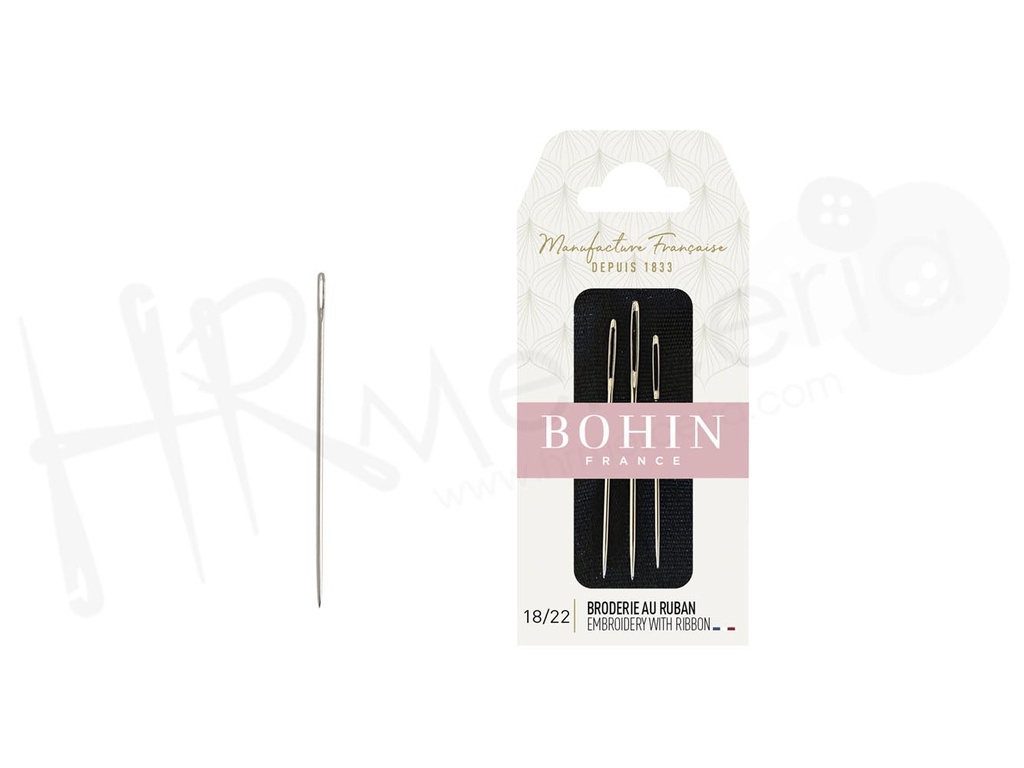 Agujas A41F bordar Nº 18/22 Bohin 3 pz