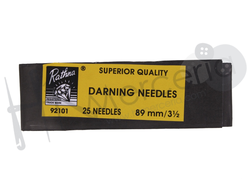 Agujas de zurcir Nº3 1/2 largas 92101 25 pz