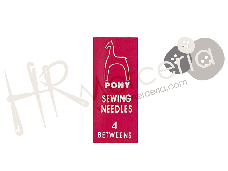 Aguja corta sastre Nº7 Pony 25 pz.
