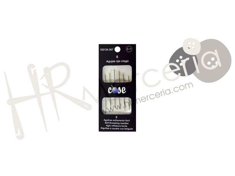 Aguja ojo ciego Nº5/7 Blister 6 pz.