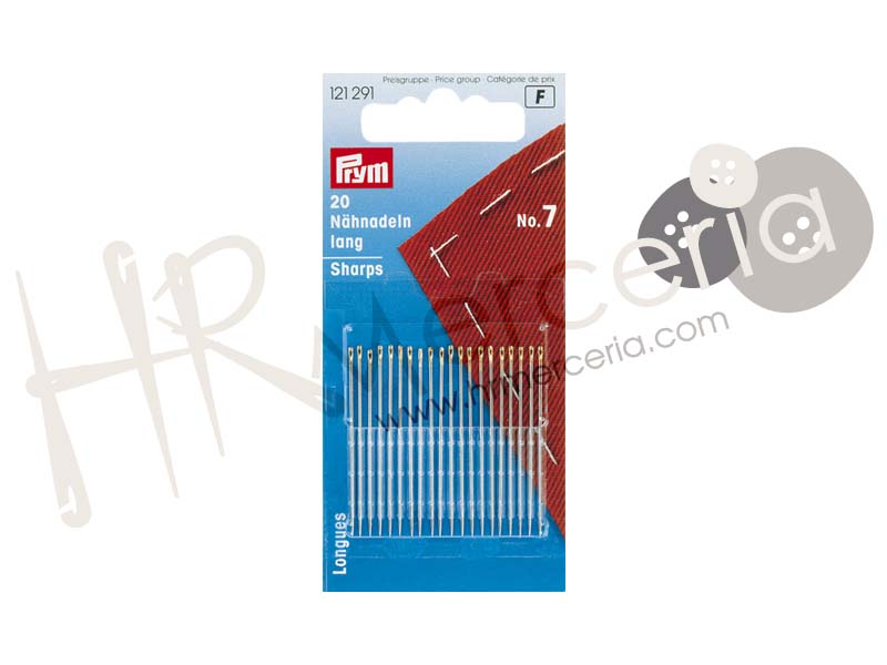 Aguja costura general Nº 7 Prym 20 pz.