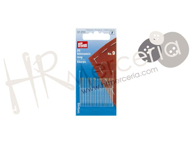 Aguja costura general Nº 9 Prym 20 pz.