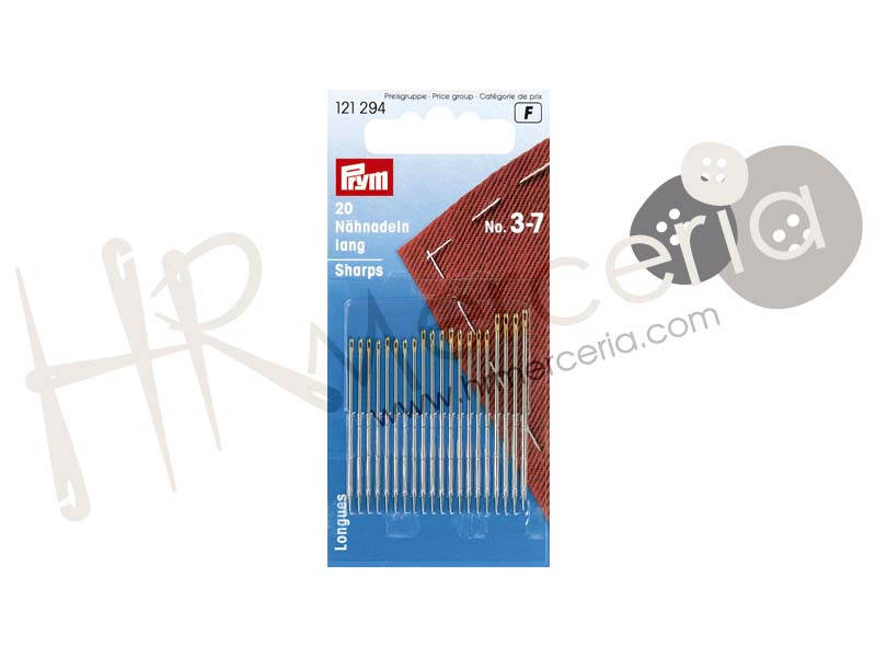 Aguja costura general surt Nº3/7 Prym 20 pz.